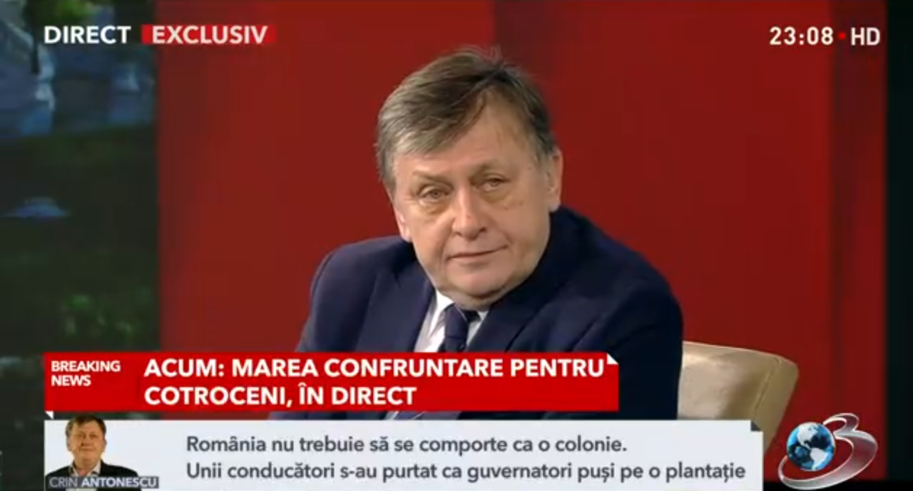 Crin Antonescu, despre Klaus Iohannis: „Are o legitimitate DISCUTABILĂ / Ar fi fost mai bine să-și încheie prezența la Cotroceni pe 21 decembrie”