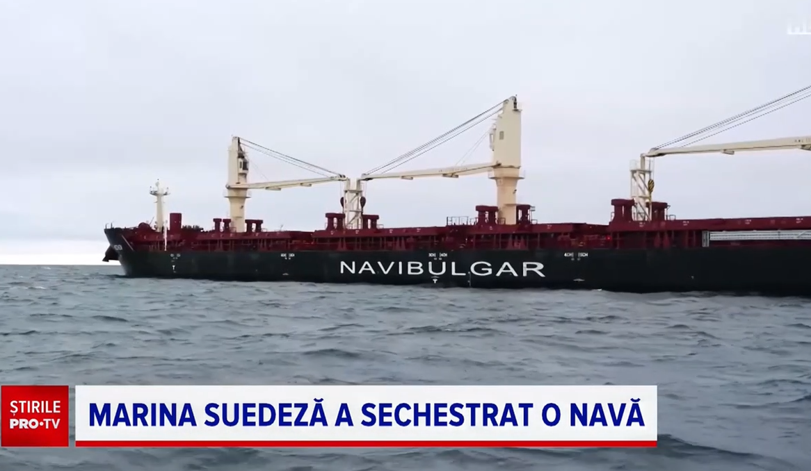 Autoritățile suedeze au sechestrat o navă despre care exista bănuiala că a tăiat intenționat un cablu de comunicații între Letonia și Suedia