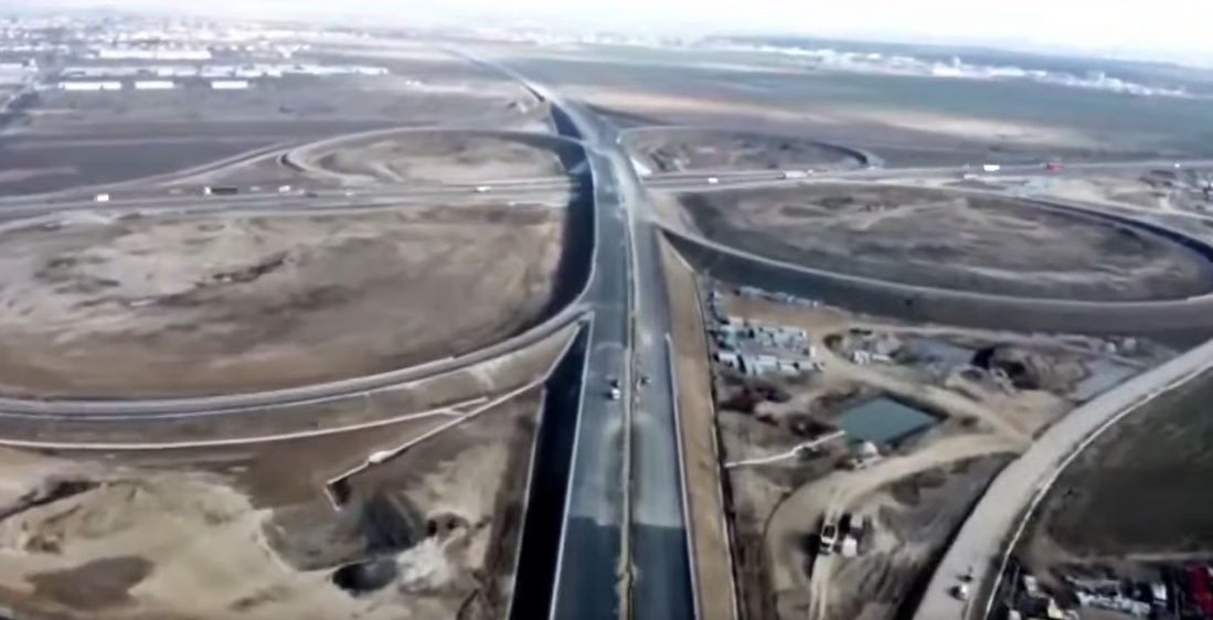 Noi imagini de pe șantierul Lotului 3 al A0 Sud / Ministrul Transporturilor: Antreprenorul grec și-a asumat deschiderea circulației în APRILIE