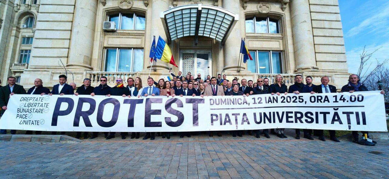 Protestul AUR împotriva deciziei de anulare a alegerilor începe la 14. Traseul și recomandările organizatorilor/Simion: Estimăm 50.000 de participanți