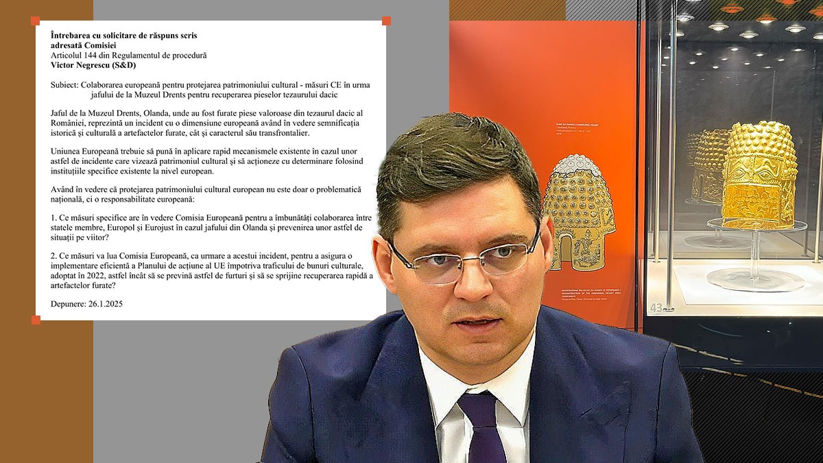 Victor Negrescu interpelează C.E., după jaful de la Muzeul Drents. „Un incident de o dimensiune europeană”