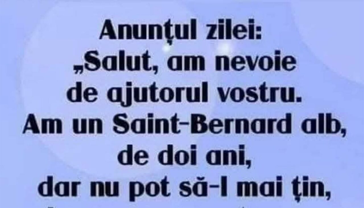 Bancul de miercuri | Anunțul zilei