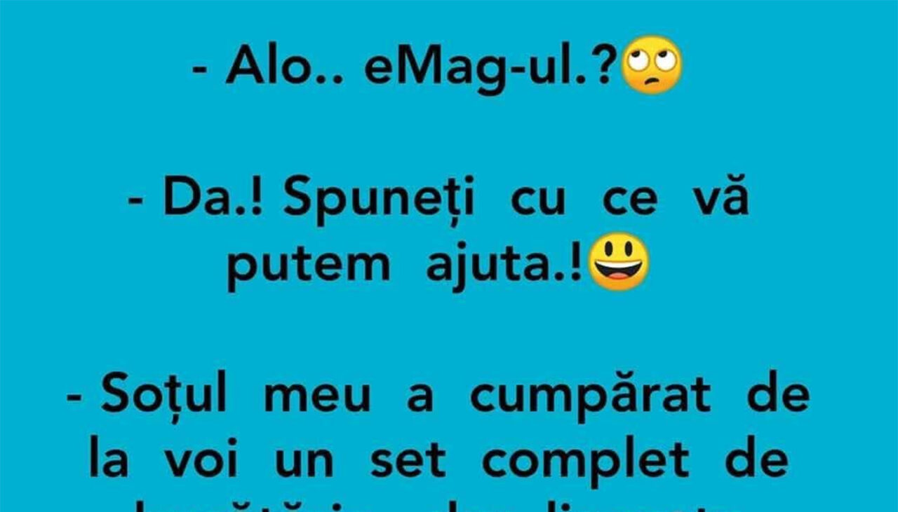 Bancul de joi | Comanda de la eMag