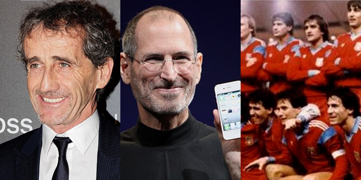 24 FEBRUARIE, calendarul zilei: Alain Prost împlinește 70 de ani/ Steve Jobs ar fi făcut 70/ Steaua câștigă Supercupa Europei, învingând Dinamo Kiev