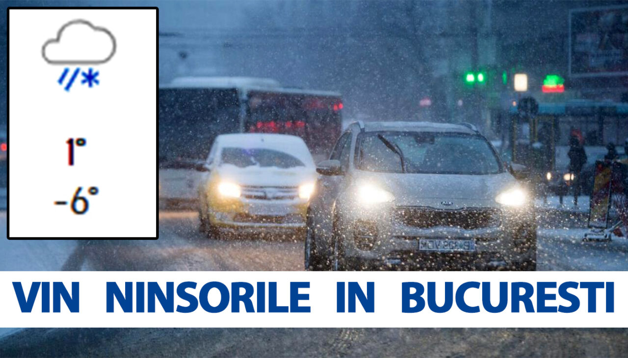Meteorologii Accuweather anunță temperaturi de -6 grade și NINSORI viscolite în București. Pe ce dată vine iarna