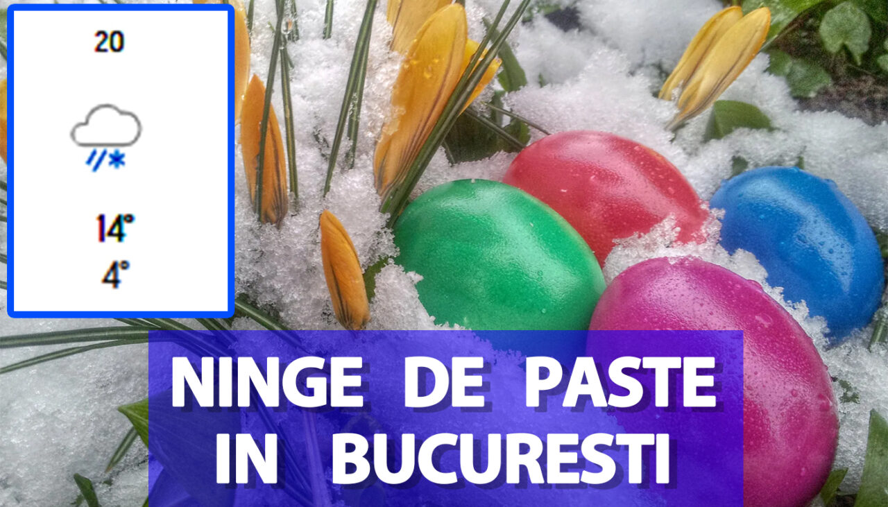 Ninge de Paște în București! Meteorologii Accuweather au modificat prognoza pentru martie și aprilie