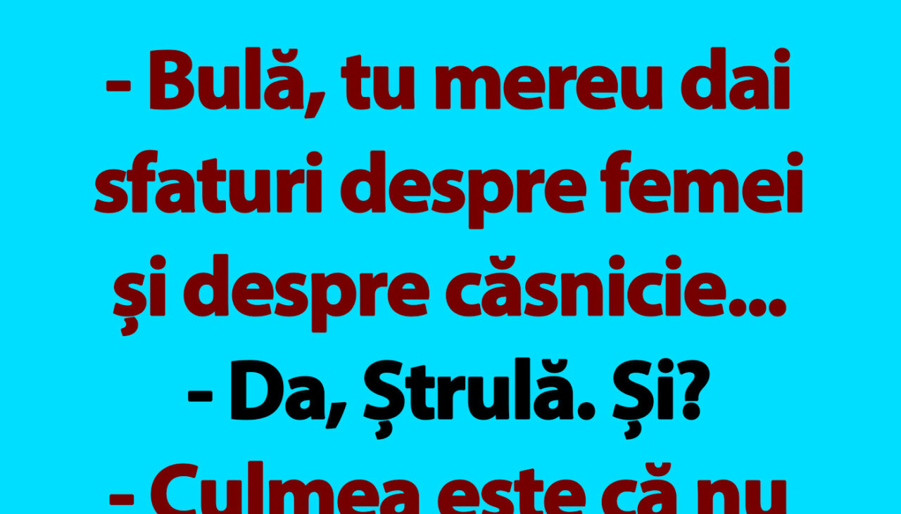 BANC | Bulă și sfaturile conjugale