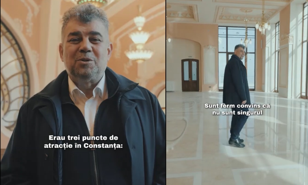 Marcel Ciolacu a publicat pe TikTok PRIMELE imagini din cazinoul Constanța cu o săptămână înainte de terminarea lucrărilor: Încă un obiectiv finalizat