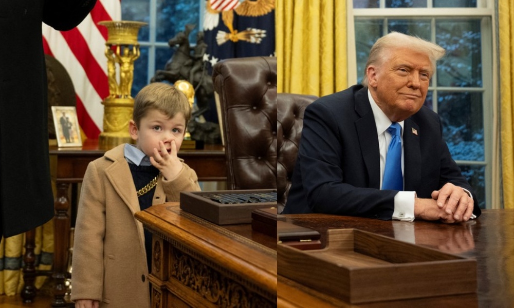 Donald TRUMP a ÎNLOCUIT celebrul birou Resolute din Biroul Oval, după vizita fiului lui Musk. Gestul micuțului l-ar fi deranjat pe președintele SUA