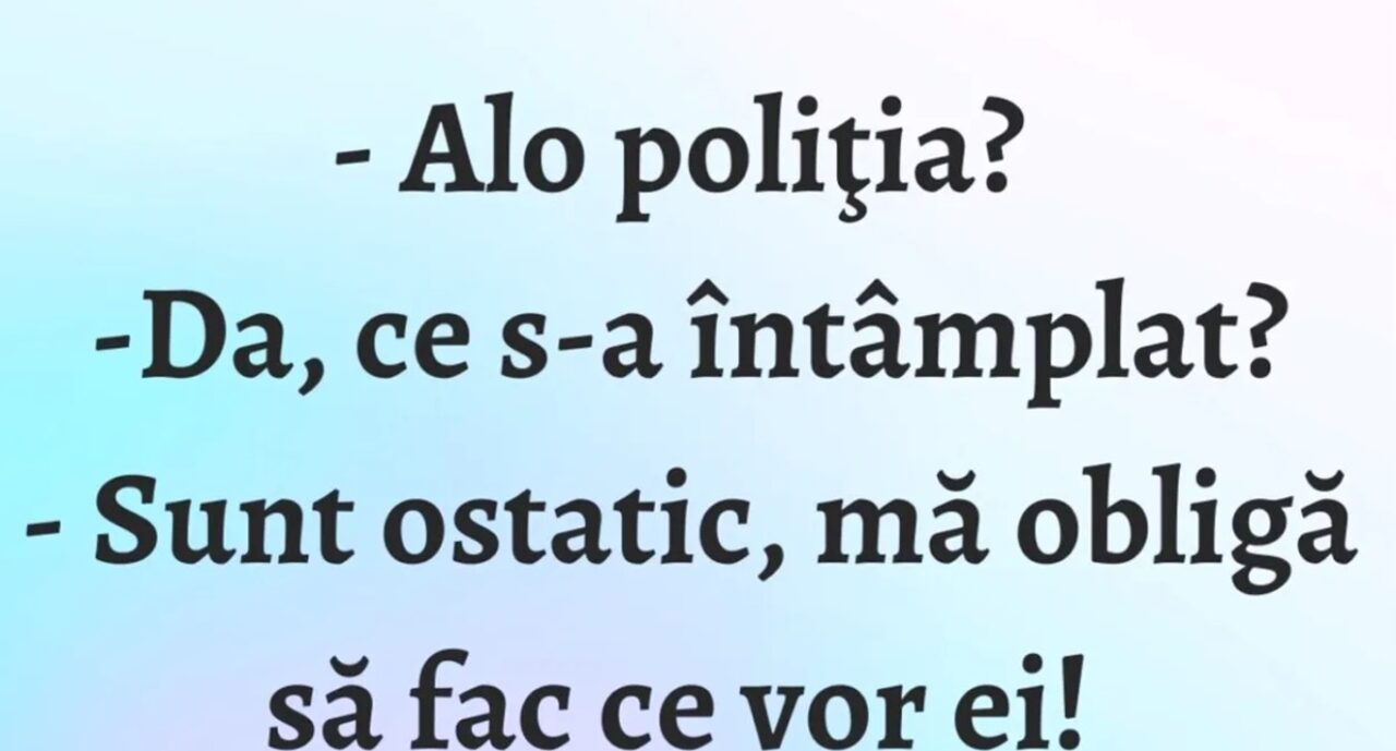 Bancul de joi | „Alo, poliția?”