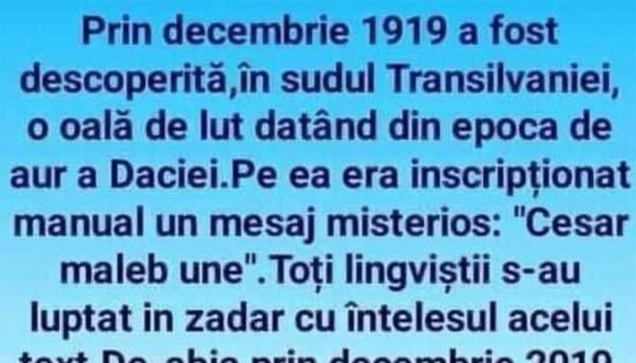 BANCUL ZILEI | Ce înseamnă „Cesar maleb une”, de fapt