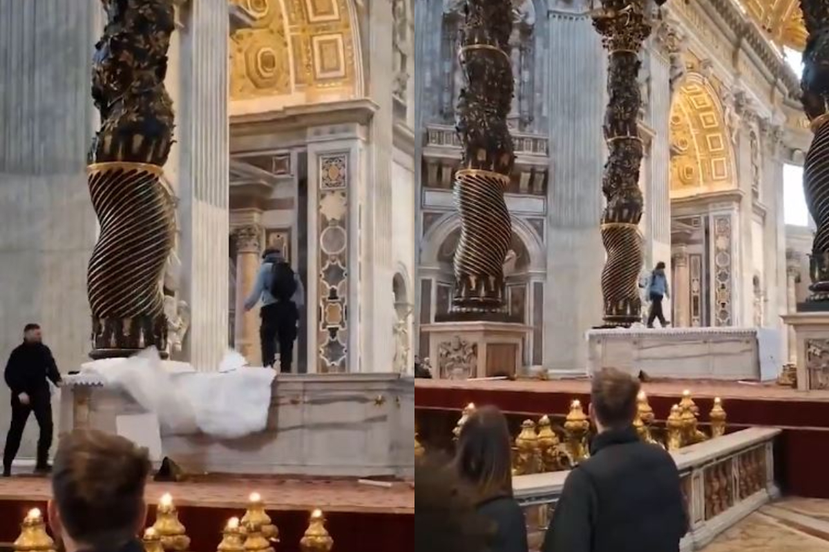 Incident la Vatican: Altarul principal din Bazilica Sf. Petru a fost VANDALIZAT de un cetățean român