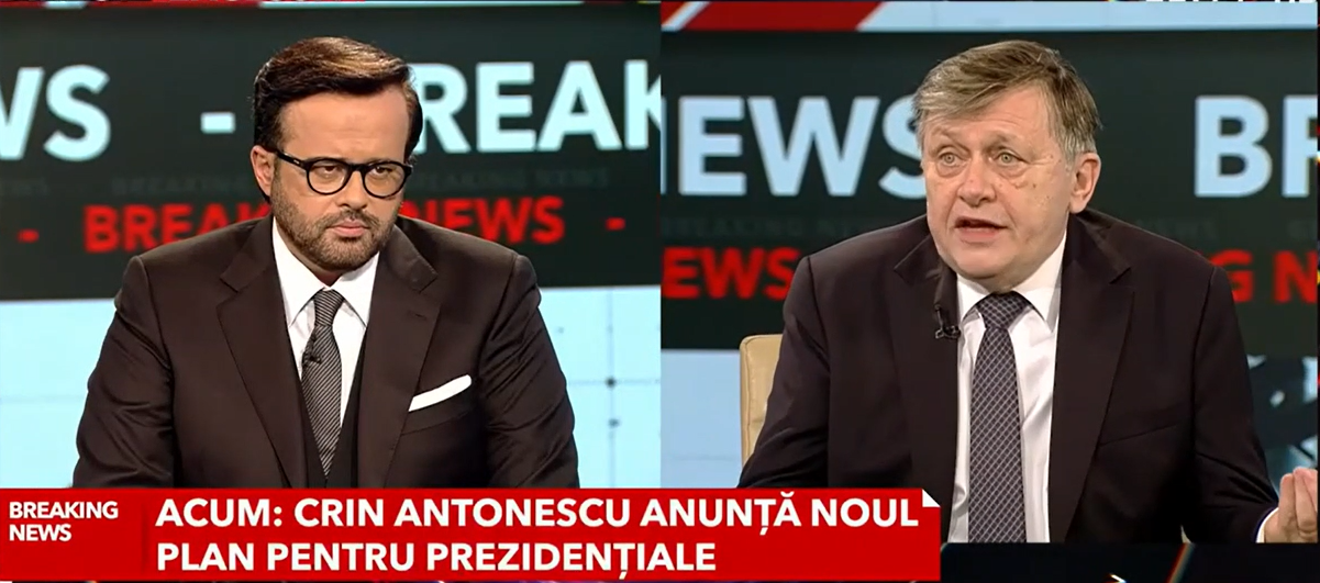 Crin Antonescu, despre cea mai mare vulnerabilitate a sa în campania electorală: „Asocierea cu partidele care mă susțin si cu domnul Iohannis”