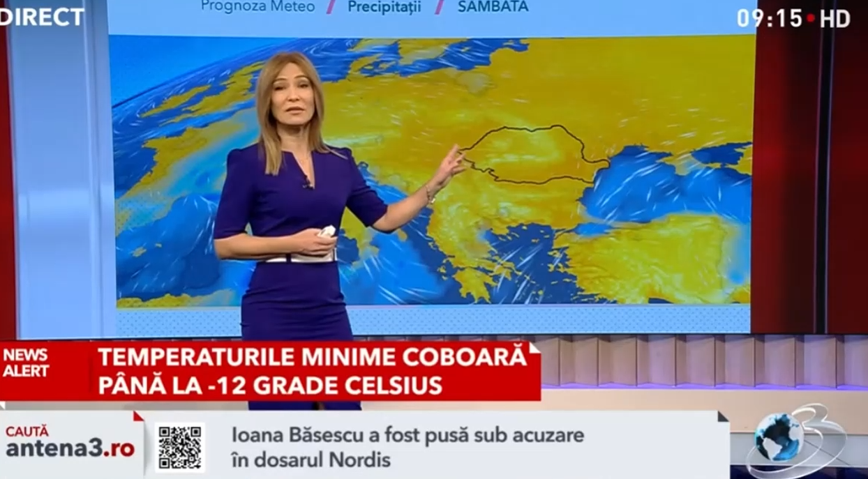 Temperaturile, în SCĂDERE față de ziua precedentă. Ce se întâmplă cu vremea în București și în țară