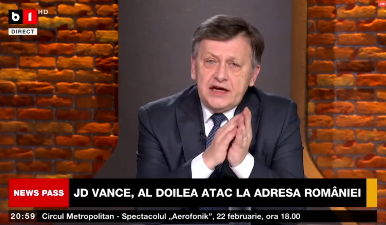 REPLICA lui Antonescu pentru J.D. Vance: Nu vrea să vorbim despre câte dosare politice s-au făcut sub oblăduirea ambasadei SUA?!