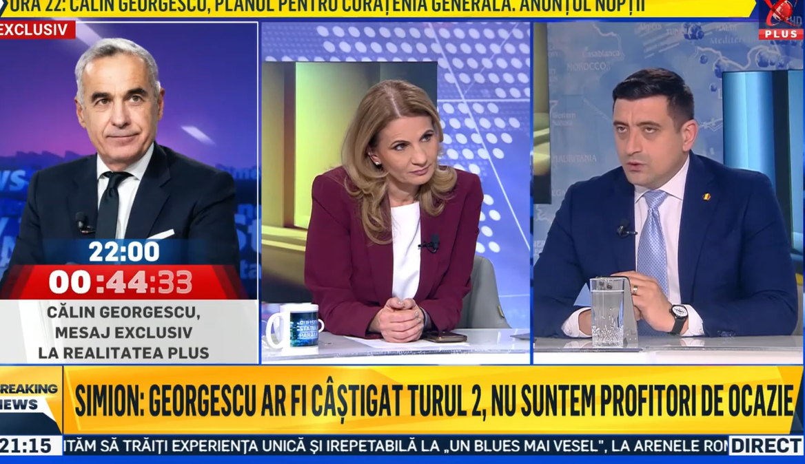George Simion: „Nicușor Dan este pregătit de sistem și de statul paralel ca să fie viitorul președinte al României”