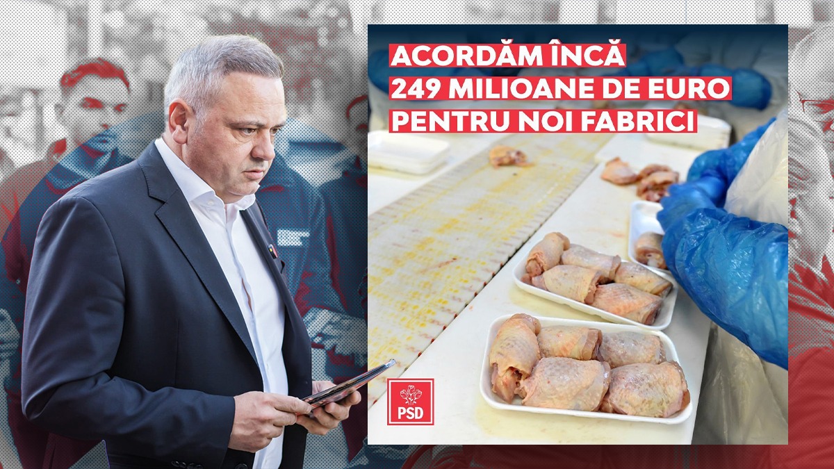 Ministrul AGRICULTURII anunță buget suplimentat cu 250 milioane euro/ Florin BARBU:”Finanțăm, astfel, construirea mai multor fabrici românești”