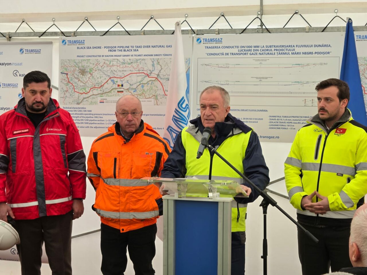 Conducta pe sub Dunăre, parte din gazoductul care va prelua GAZELE extrase din Marea Neagră, lansată luni. Șeful Transgaz: „Este un moment istoric”
