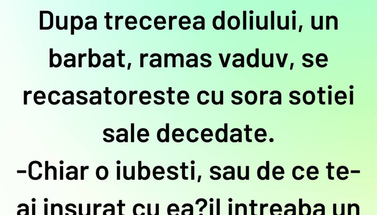 Bancul de duminică | Cumnata și doliul