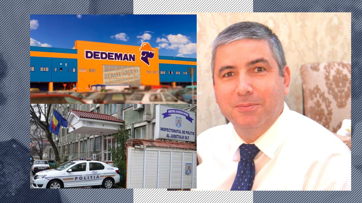 Șef din Poliție prins la FURAT într-un hipermarket din Slatina. Comisarul-șef are trei case și două mașini