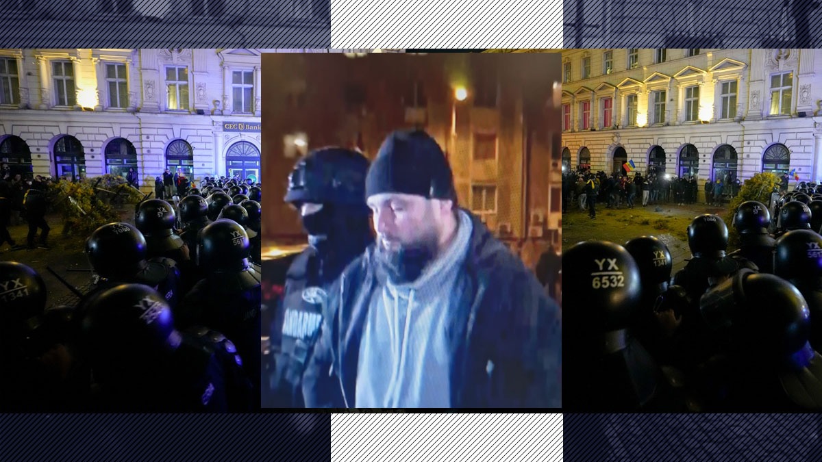 Protestatar cu pedepse în străinătate pentru infracțiuni contra statului, INFILTRAT printre atacatorii violenți de la BEC. „A produs stări de temere”