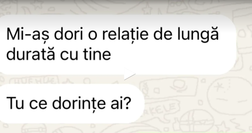 BANC | „Mi-aș dori o relație de lungă durată cu tine”