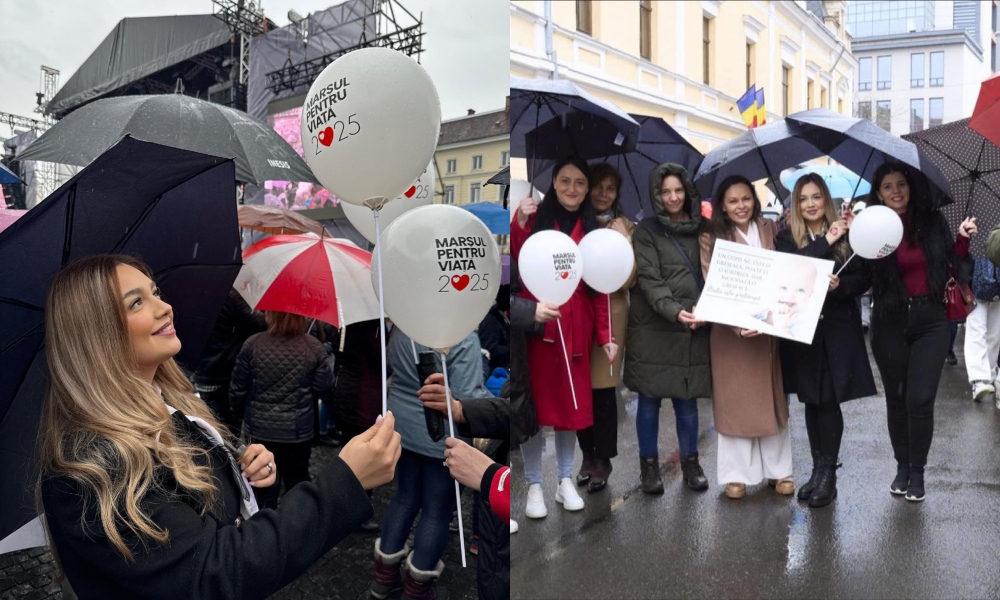 Soția lui Simion, la Marșul pentru Viață, organizat la Cluj: „Cred în valoarea fiecărei vieți!”/P