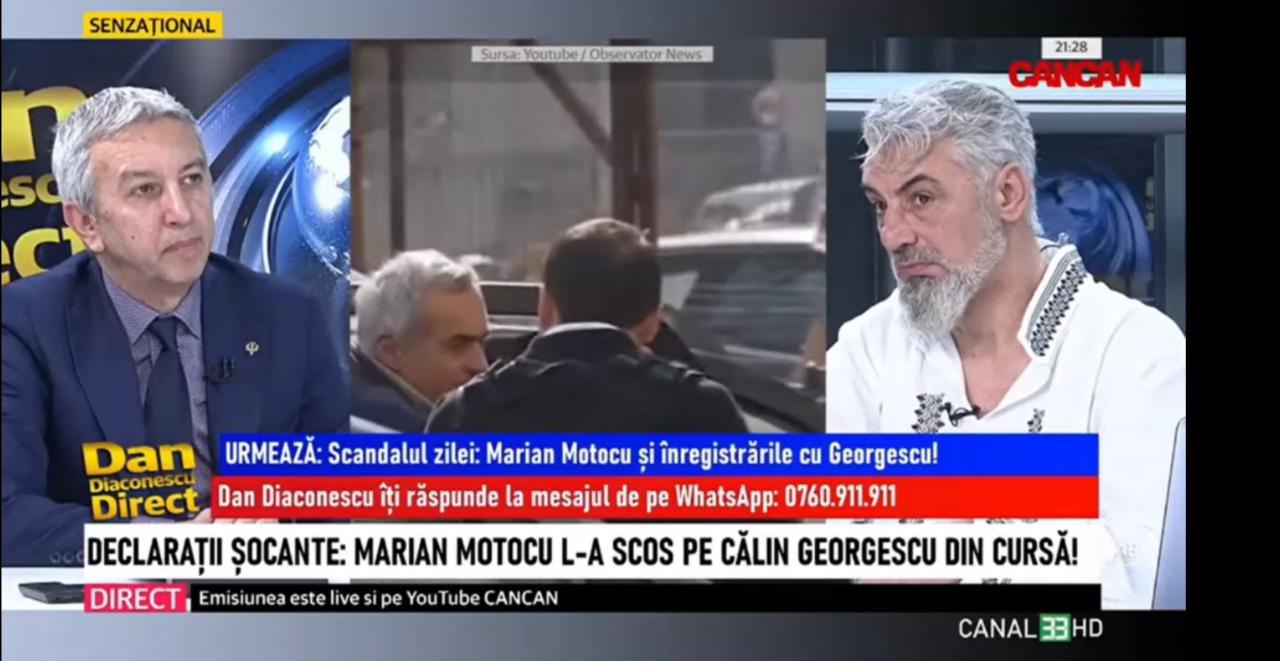 Marian Motocu: „ Am un respect imens pentru doamna Diana Șoșoacă”