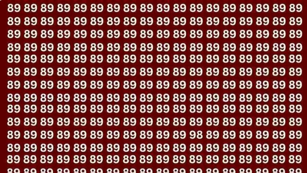 Iluzie optică. Tu poți găsi numărul 98 în 5 secunde?