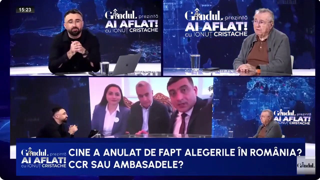 Ion Cristoiu: „Călin Georgescu a avut o carieră mistică”
