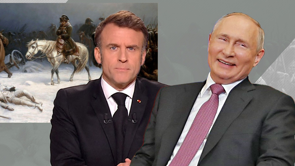 Emmanuel Macron va discuta marți despre trimiterea unor trupe în Ucraina după ce Putin l-a acuzat că vrea să-l copieze pe Napoleon