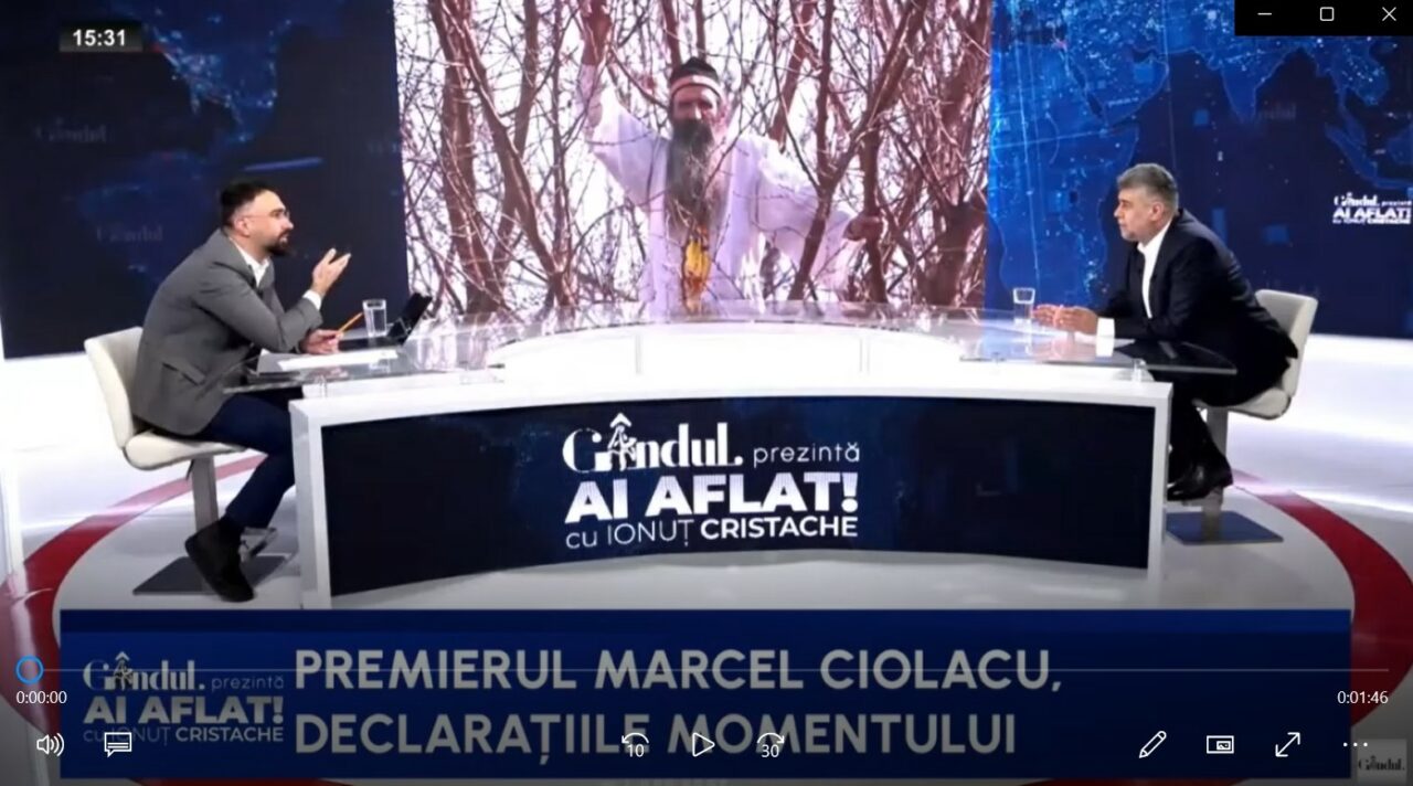 Marcel Ciolacu, despre protestul „Stegarului Dac” : „Să ne urcăm și noi într-un copac, vedem dacă ne duc sau nu la psihiatrie”