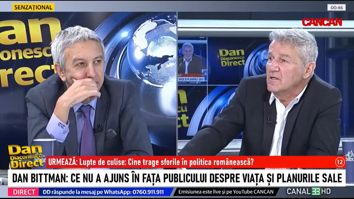 Dan Bittman despre Ceaușescu și succesorii săi: „Îi bagă în BUZUNAR pe toți”