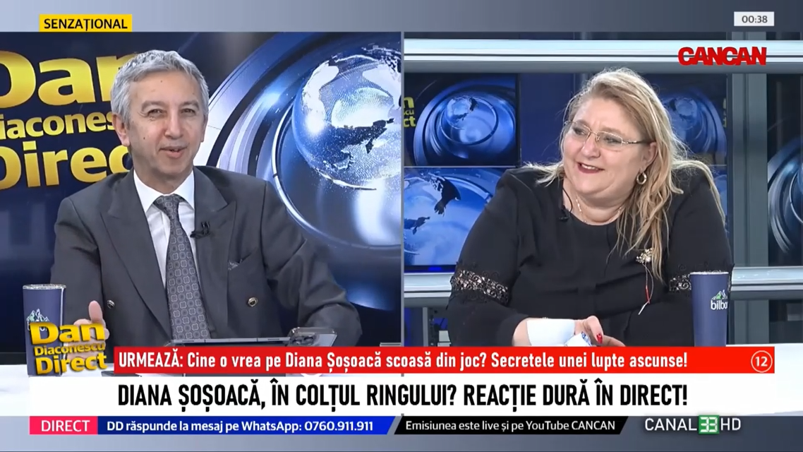 Diana Șoșoacă: „Am făcut 14 ani de dans profesionist, am fost MISS la viața mea. Aveam 38 cm în talie”
