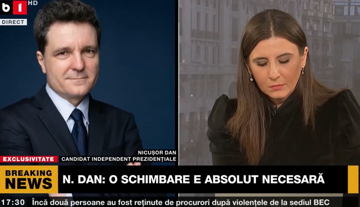 Nicușor Dan: „Eu îndemn oamenii să se uite în trecutul fiecăruia dintre candidați”