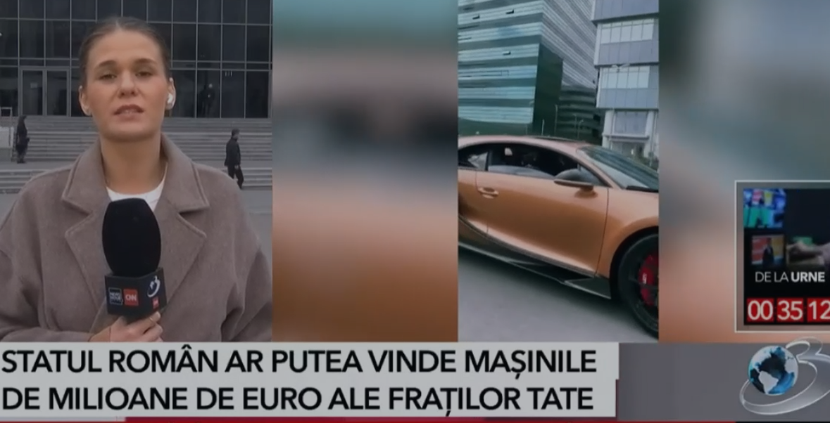 Mașinile de LUX ale fraților Tate ar putea fi vândute de statul român. Valoarea celor 15 vehicule este de peste 10 milioane de euro