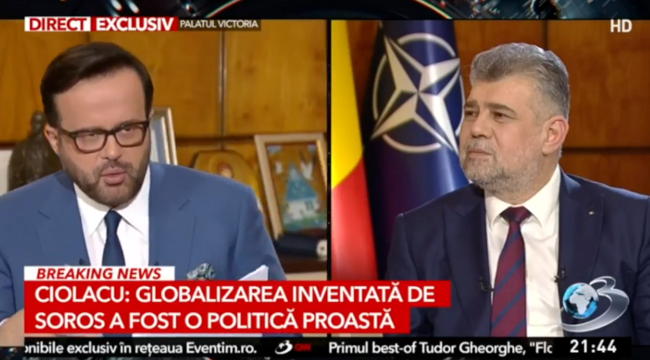 „Globalizarea inventată de celebrul SOROS a fost o politică PROASTĂ” / Care este marele PERICOL identificat de Ciolacu