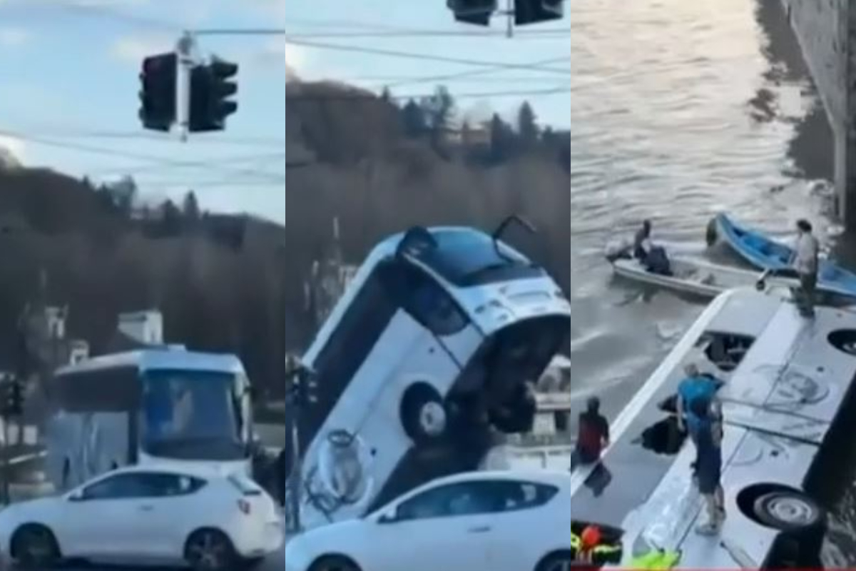 Tragedie în Italia: o persoană a murit, după ce un autobuz a căzut în apele unui râu din Torino
