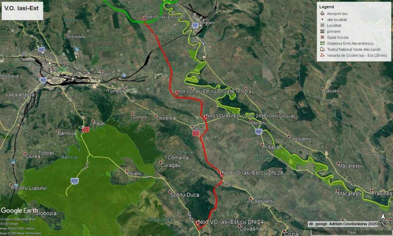 Lucrările pentru VO Iași Est, reluate după o perioadă de pauză. CNAIR: „Va avea o lungime de 54 km”