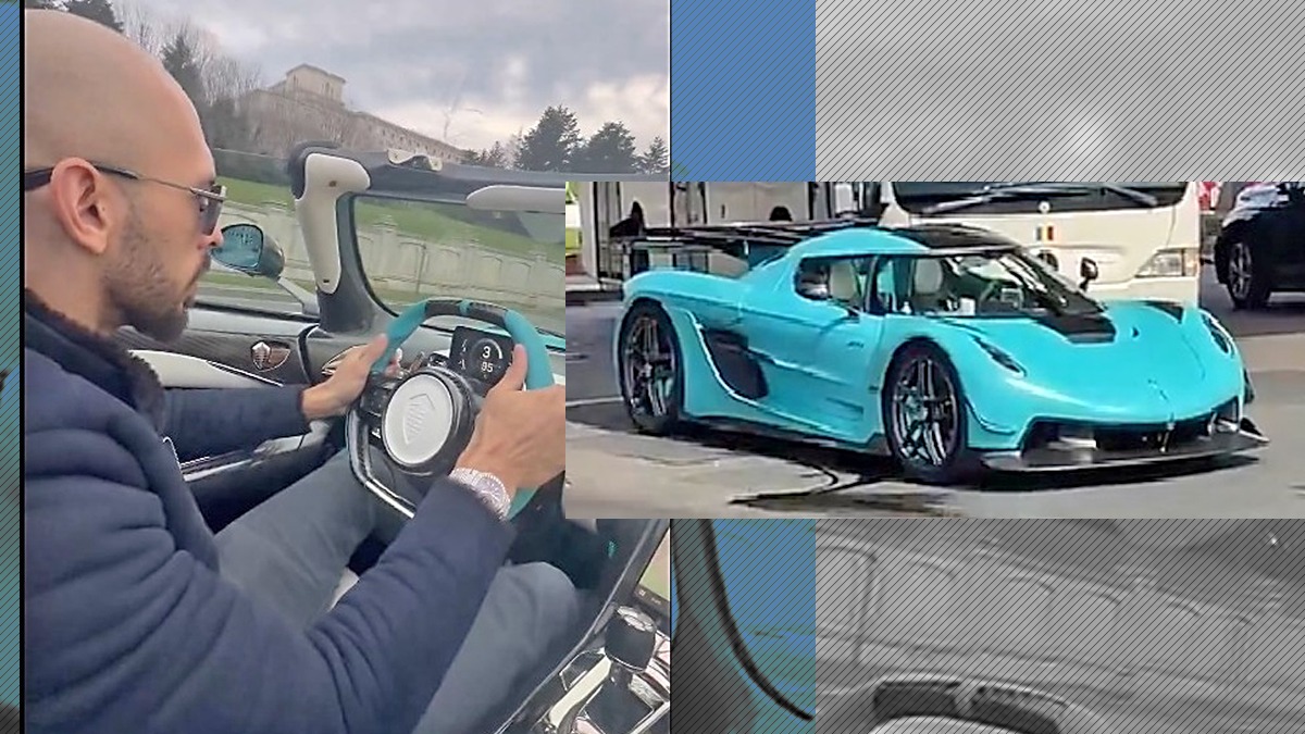 Andrew Tate a „zburat” cu 150 km/h prin București cu BOLIDUL de lux, până a dat în gropi. Poliția s-a autosesizat