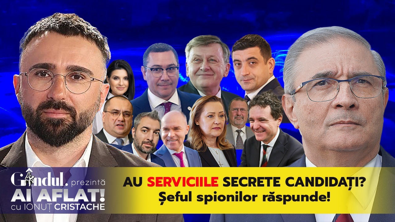 11 candidați, câți de la Servicii? „Ai aflat! Cu Ionuț Cristache” / Invitat: fostul șef SIE, Silviu Predoiu