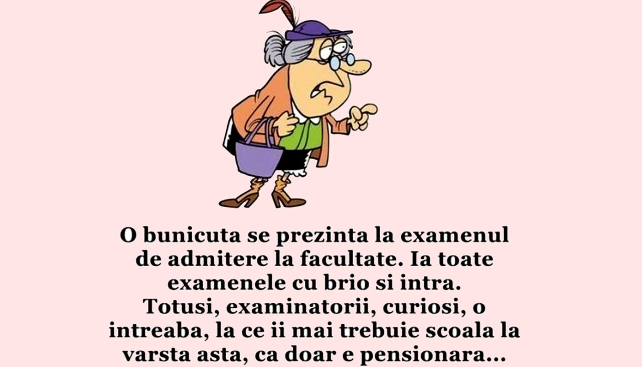 BANCUL ZILEI | Pensionara și școala de șoferi