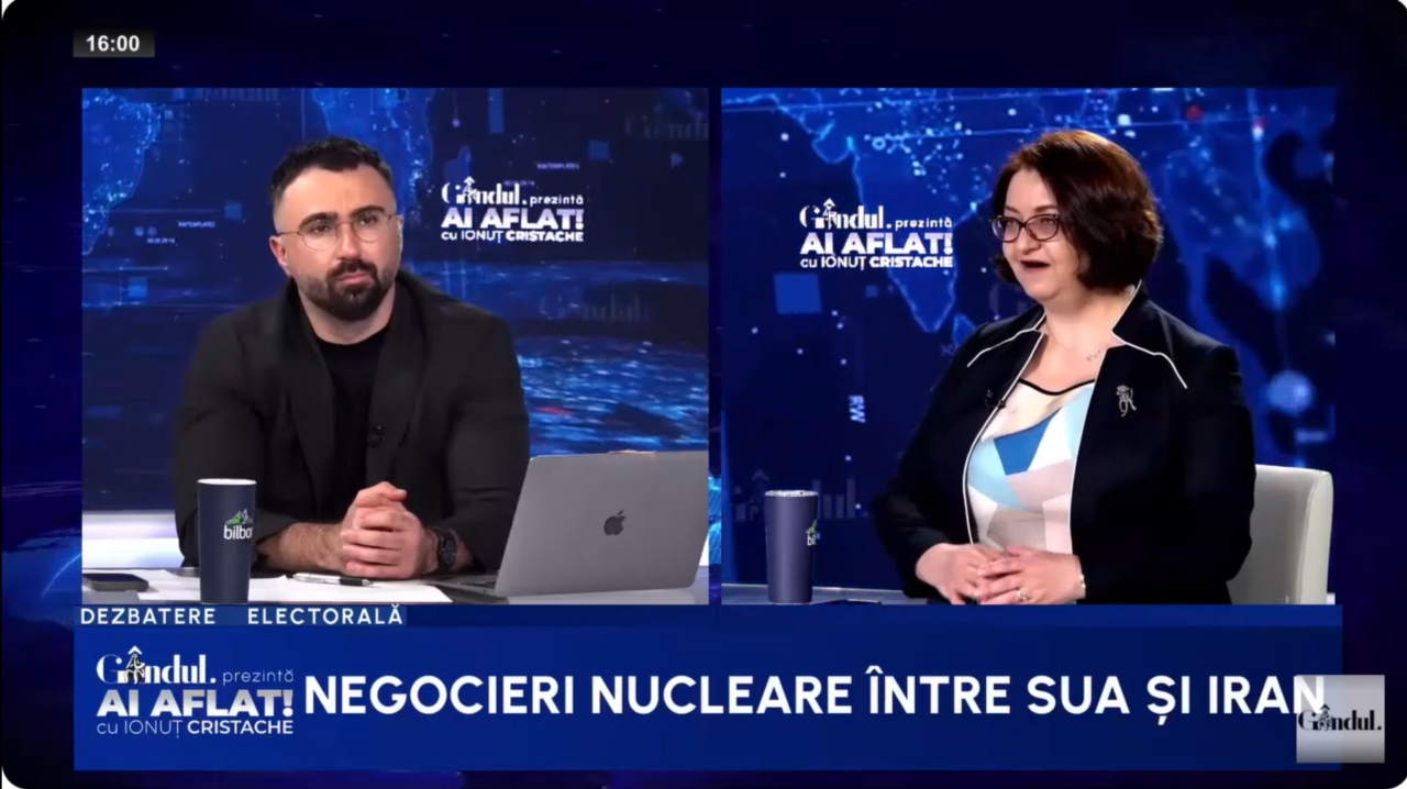 Ioana Bercean: Nu Rusia, ci Iranul este o amenințare împotriva intereselor americane. China este o amenințare la supremația tehnologică a SUA