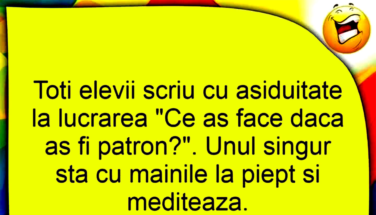 BANCUL de vineri | „Marinescule, tu nu scrii?”