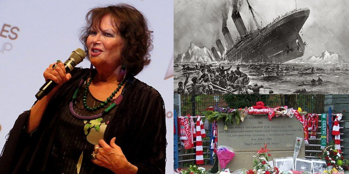 15 APRILIE, calendarul zilei: Claudia Cardinale împlinește 87 de ani/ Titanicul se scufundă/ Are loc tragedia de pe Hillsborough