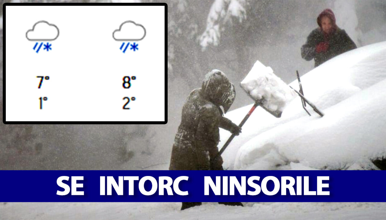 Se întorc ninsorile! Orașele din România în care ninge după Paște, potrivit meteorologilor EaseWeather