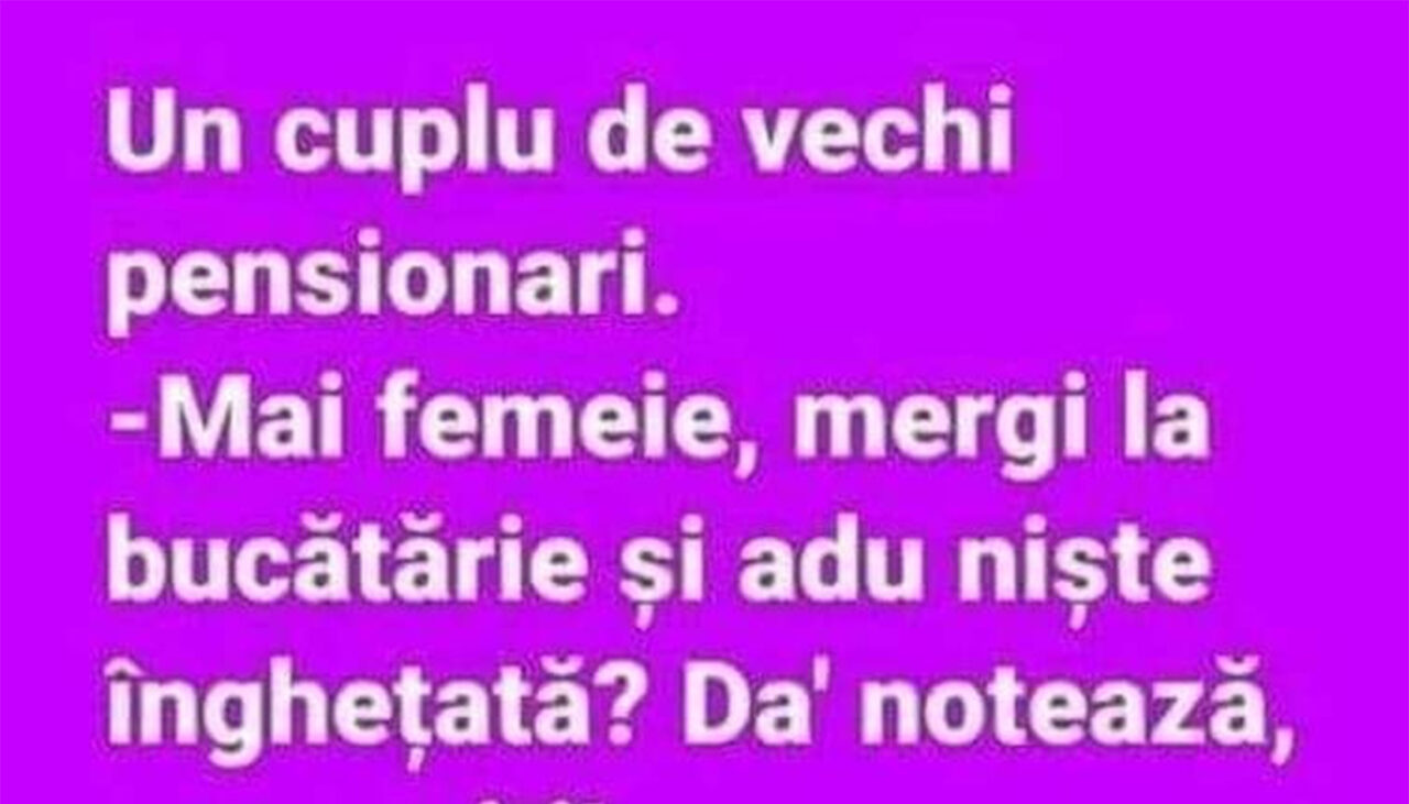 BANCUL ZILEI | Un cuplu de vechi pensionari