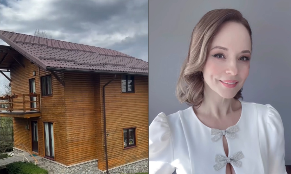 Cum arată casa Andreei Marin de la munte, din comuna Telega. Vedeta a construit locuința în urmă cu 25 de ani