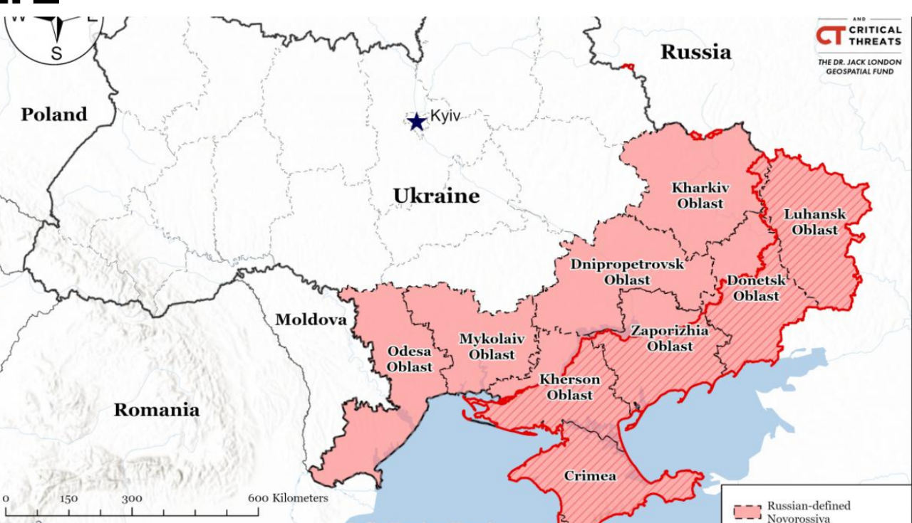 „Novorossiya”. Încearcă Putin să ajungă la Gurile Dunării? ISW: „Rușii vor teritorii suplimentare și creează zone-tampon”