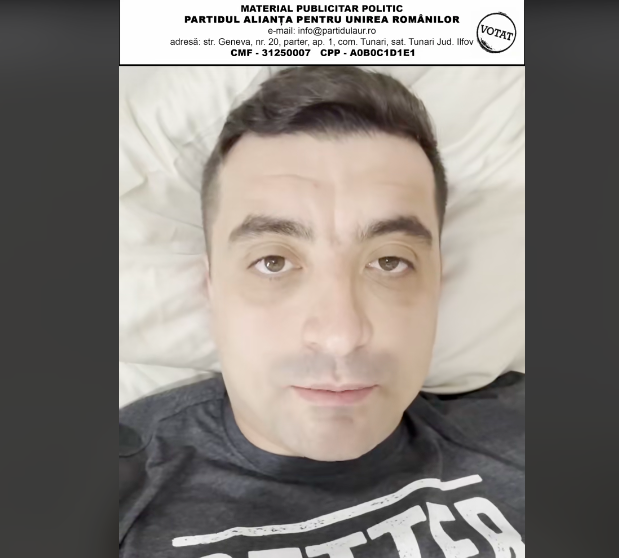 George Simion, candidat la prezidențiale, MESAJ de pe patul de spital: „Nu pot ei cenzura, cât puteți voi posta”